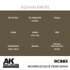 AK Interactive RC883 No.9/No.22 Olive Drab (WWII) 17 ml